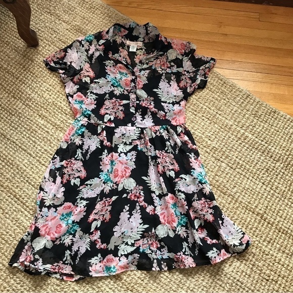 Bog Band of Gypsies floral short sleeved summer dress. Size medium. - Picture 6 of 11